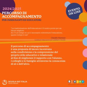 Per Insegnati ed educatori – Gruppo di accompagnamento ONLINE